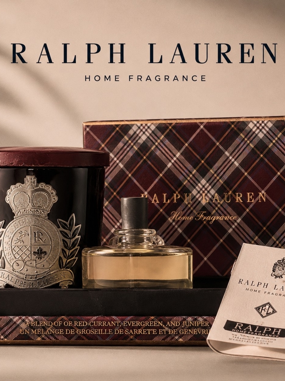 Vintage Ralph Lauren Home Holiday Candle & Fragrance Set New Unused